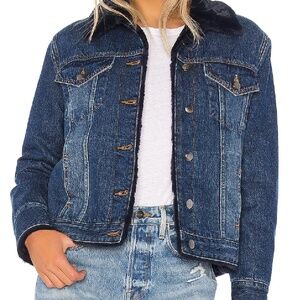 Faux Fur Lined Jacket size XS